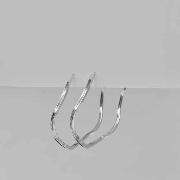 Brinco Argola Orgânica em Prata 925